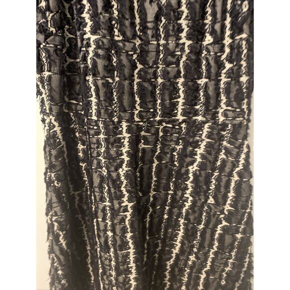 Banana Republic Heritage Collection Dress Blue White Fringe Cotton Size 4 - Picture 3 of 11